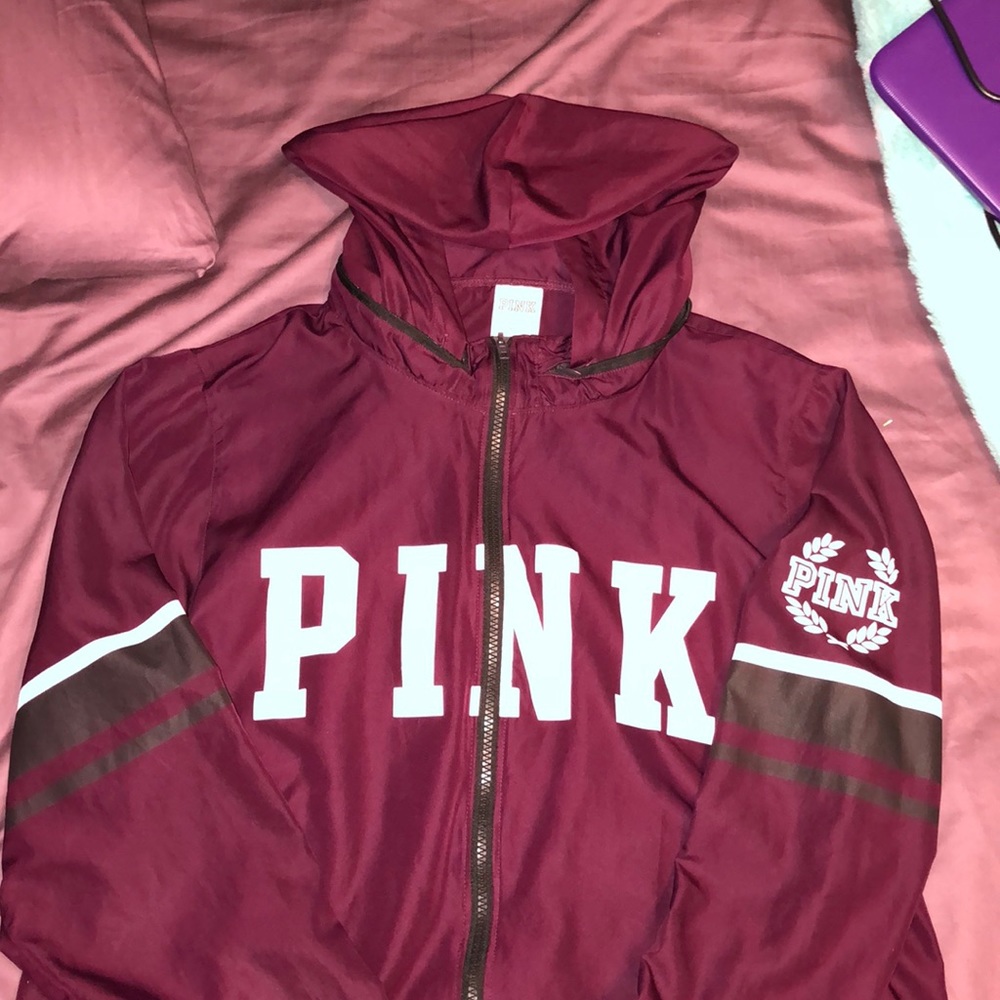 PINK VICTORIA SECRET WINDBREAKER